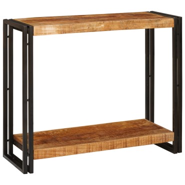 vidaXL Τραπέζι κονσόλας Καφέ 90x33x75cm Στερεό ξύλο μάνγκο