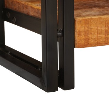 vidaXL Τραπέζι κονσόλας Καφέ 90x33x75cm Στερεό ξύλο μάνγκο