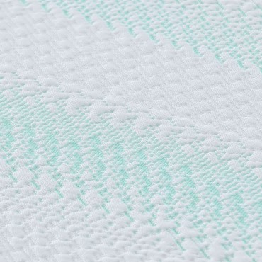 vidaXL Στρώμα επικάλυψης Λευκό και Πράσινο 140 x 200 cm