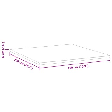 vidaXL Στρώμα επικάλυψης Λευκό και Πράσινο 180 x 200 cm
