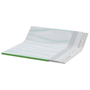 vidaXL Στρώμα επικάλυψης Λευκό και Πράσινο 200 x 200 cm