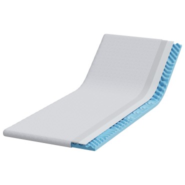 vidaXL Στρώμα επικάλυψης Λευκό 80 x 200 cm Υφασμα Jacquard