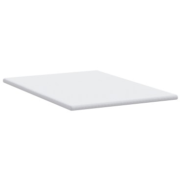 vidaXL Στρώμα επικάλυψης Λευκό 140 x 200 cm Υφασμα Jacquard