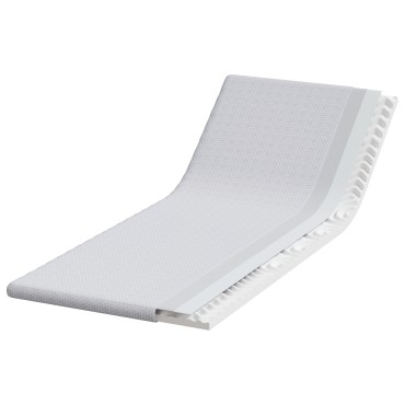 vidaXL Στρώμα επικάλυψης Λευκό 80 x 200 cm Υφασμα Jacquard