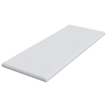 vidaXL Στρώμα επικάλυψης Λευκό 80 x 200 cm Υφασμα Jacquard