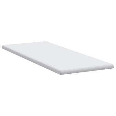 vidaXL Στρώμα επικάλυψης Λευκό 80 x 200 cm Υφασμα Jacquard
