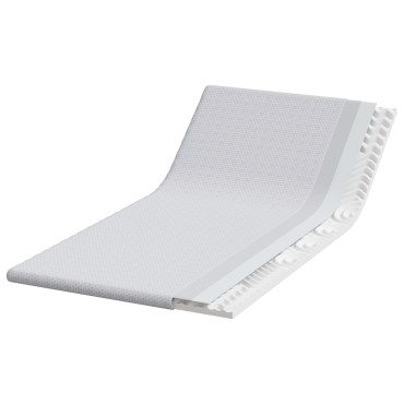 vidaXL Στρώμα επικάλυψης Λευκό 90 x 190 cm Υφασμα Jacquard