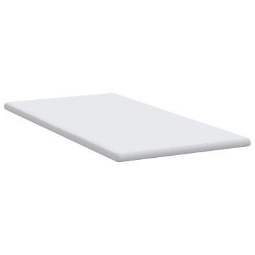 vidaXL Στρώμα επικάλυψης Λευκό 90 x 190 cm Υφασμα Jacquard