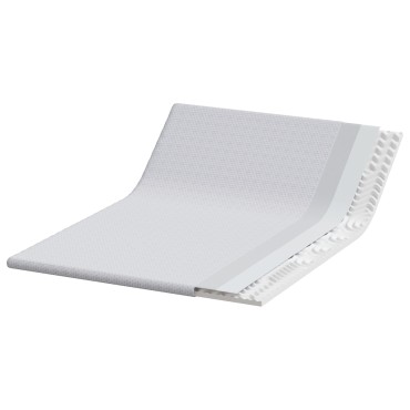 vidaXL Στρώμα επικάλυψης Λευκό 140 x 200 cm Υφασμα Jacquard