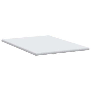 vidaXL Στρώμα επικάλυψης Λευκό 140 x 200 cm Υφασμα Jacquard