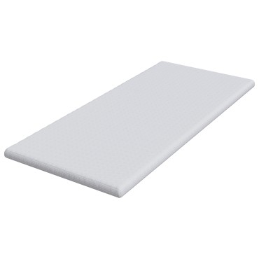 vidaXL Στρώμα επικάλυψης Λευκό 100 x 200 cm Υφασμα Jacquard