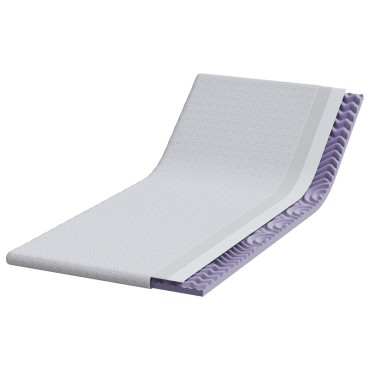 vidaXL Στρώμα επικάλυψης Λευκό 120 x 200 cm Υφασμα Jacquard