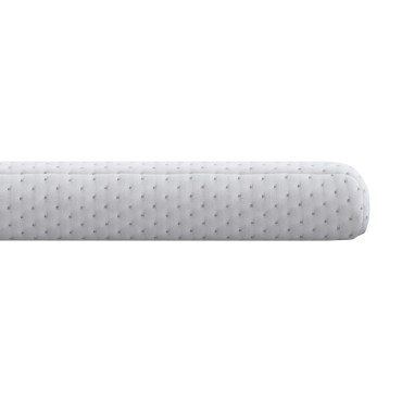 vidaXL Στρώμα επικάλυψης Λευκό 120 x 200 cm Υφασμα Jacquard