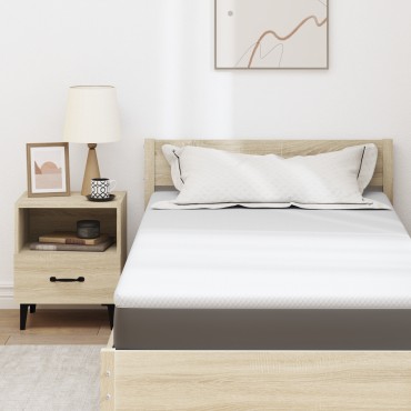 vidaXL Στρώμα μνήμης 100 x 200 cm Thick Μαλακό Ύφασμα-100% πολυέστερ