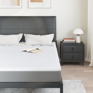vidaXL Στρώμα μνήμης 140 x 200 cm Thick Μαλακό Ύφασμα-100% πολυέστερ