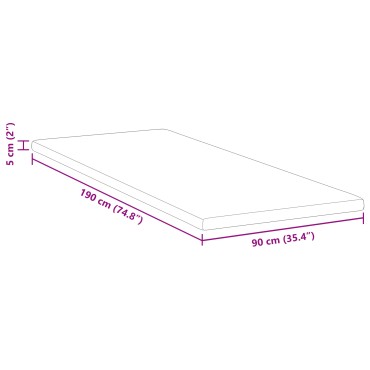 vidaXL Στρώμα μνήμης 90 x 190 cm Thick Μαλακό Ύφασμα-100% πολυέστερ