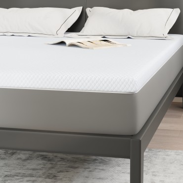 vidaXL Στρώμα μνήμης 160 x 200 cm Thick Μαλακό Ύφασμα-100% πολυέστερ