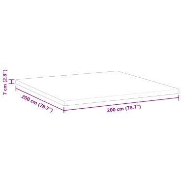 vidaXL Στρώμα μνήμης 200 x 200 x 5 εκ. Thick Ύφασμα-100% πολυέστερ