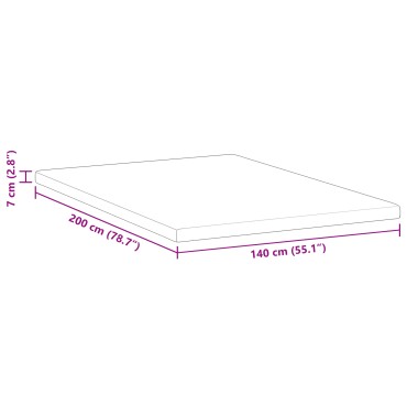 vidaXL Στρώμα μνήμης 140 x 200 cm Thick Μαλακό Ύφασμα-100% πολυέστερ