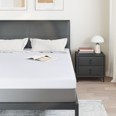 vidaXL Στρώμα μνήμης 140 x 200 cm Thick Μαλακό Ύφασμα-100% πολυέστερ