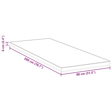 vidaXL Στρώμα επικάλυψης Λευκό 80 x 200 cm Ζακάρ ύφασμα