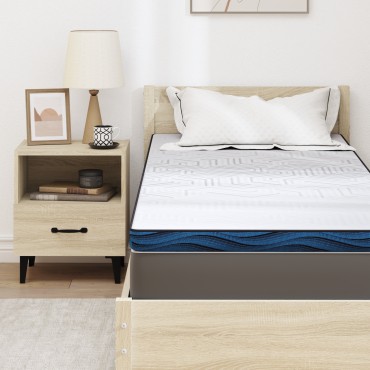 vidaXL Στρώμα επικάλυψης Λευκό 80 x 200 cm Ζακάρ ύφασμα