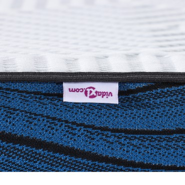 vidaXL Στρώμα επικάλυψης Λευκό 80 x 200 cm Ζακάρ ύφασμα
