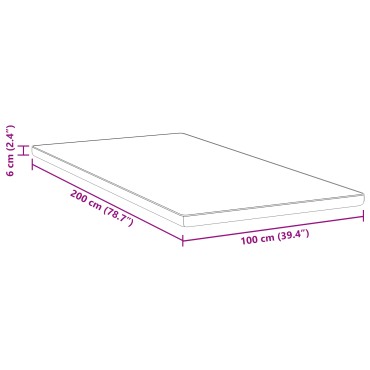 vidaXL Στρώμα επικάλυψης Λευκό 100 x 200 cm Ζακάρ ύφασμα