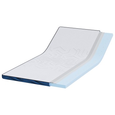 vidaXL Στρώμα επικάλυψης Λευκό 100 x 200 cm Ζακάρ ύφασμα