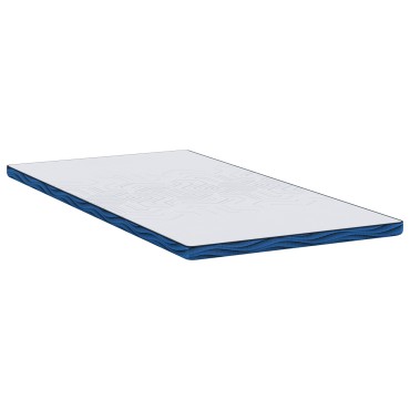 vidaXL Στρώμα επικάλυψης Λευκό 100 x 200 cm Ζακάρ ύφασμα