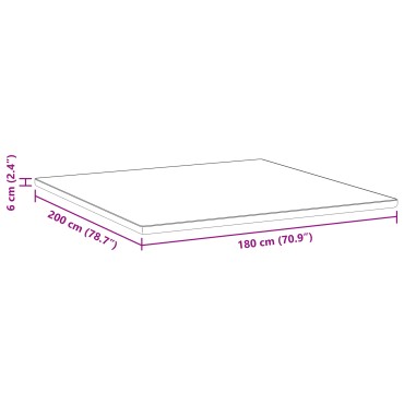 vidaXL Στρώμα επικάλυψης Λευκό 180 x 200 cm Ζακάρ ύφασμα