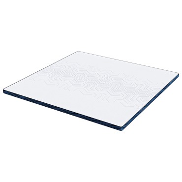 vidaXL Στρώμα επικάλυψης Λευκό 180 x 200 cm Ζακάρ ύφασμα