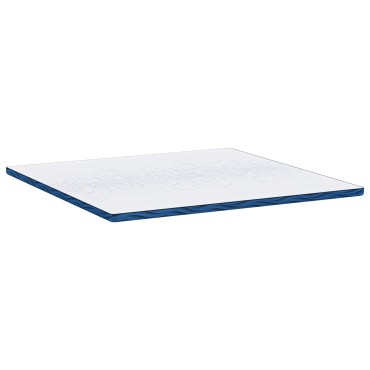 vidaXL Στρώμα επικάλυψης Λευκό 180 x 200 cm Ζακάρ ύφασμα