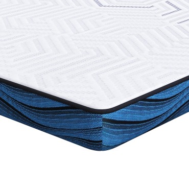 vidaXL Στρώμα επικάλυψης Λευκό 160 x 200 cm Ζακάρ ύφασμα