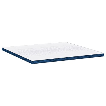 vidaXL Στρώμα επικάλυψης Λευκό 200 x 200 cm Ζακάρ ύφασμα