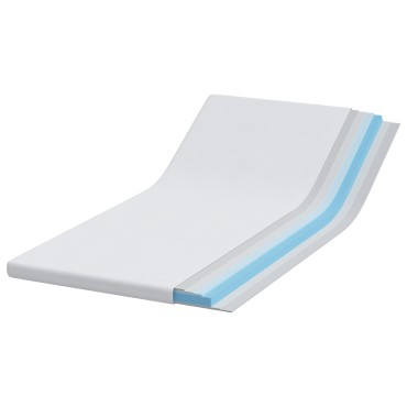 vidaXL Στρώμα επικάλυψης Λευκό 90 x 190 cm Ζακάρ ύφασμα