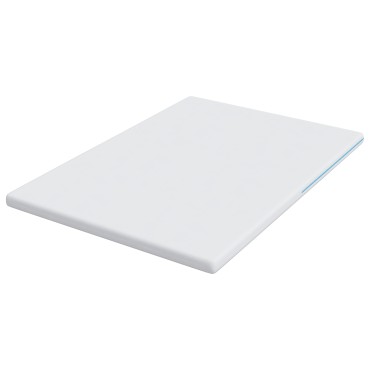 vidaXL Στρώμα επικάλυψης Λευκό 140 x 200 cm Ζακάρ ύφασμα