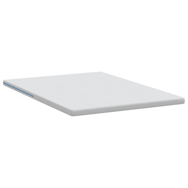 vidaXL Στρώμα επικάλυψης Λευκό 160 x 200 cm Ζακάρ ύφασμα