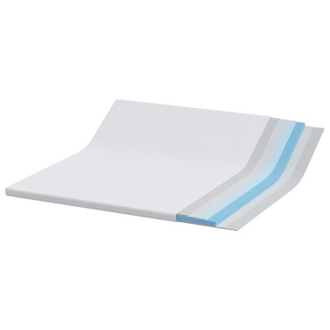 vidaXL Στρώμα επικάλυψης Λευκό 200 x 200 cm Ζακάρ ύφασμα