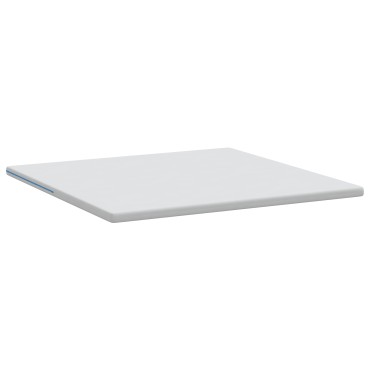 vidaXL Στρώμα επικάλυψης Λευκό 200 x 200 cm Ζακάρ ύφασμα