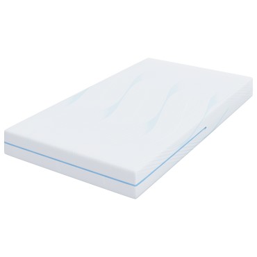 vidaXL Στρώμα Μέτρια σκληρό 90x200cm Λευκό 1 τεμ. - Μονό