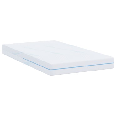 vidaXL Στρώμα Μέτρια σκληρό 90x200cm Λευκό 1 τεμ. - Μονό