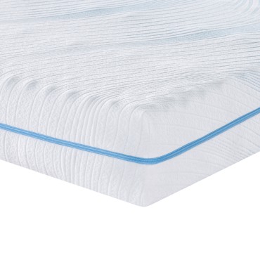 vidaXL Στρώμα Μέτρια σκληρό 180x200cm Λευκό 1 τεμ. - Διπλό