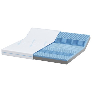 vidaXL Στρώμα Μέτρια σκληρό 180x200cm Λευκό 1 τεμ. - Διπλό