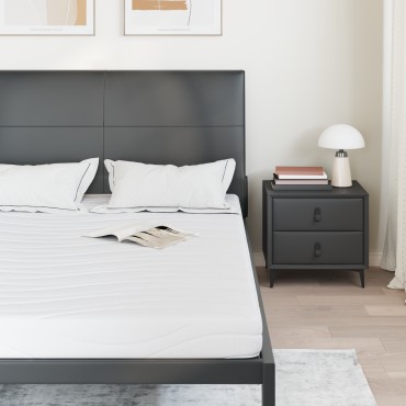 vidaXL Στρώμα Μέτριο 160x200cm Λευκό 1 τεμ. - Διπλό