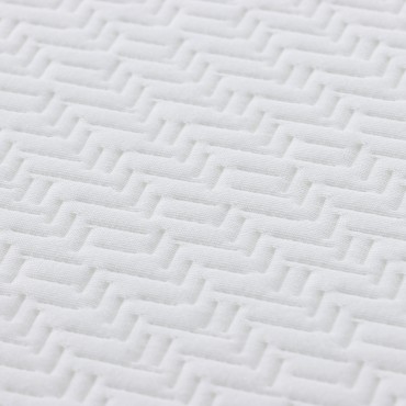 vidaXL Στρώμα Αφρού Μνήμης Μέτριο 80x160cm Λευκό και Γκρι 1 τεμ. - Μονό