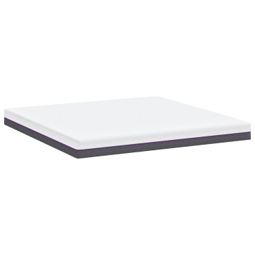 vidaXL Στρώμα Αφρού Μνήμης Μέτριο 180x200cm Λευκό και Γκρι 1 τεμ. - Διπλό