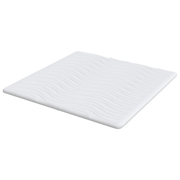 vidaXL Στρώμα επικάλυψης Λευκό 180 x 200 cm Υφασμα Πλεκτό
