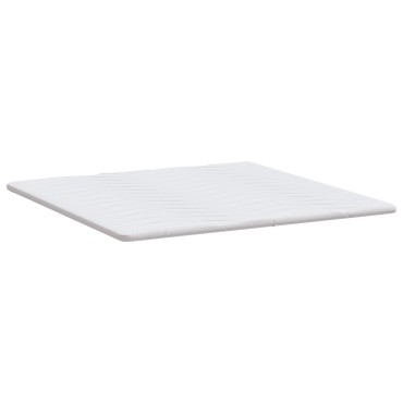 vidaXL Στρώμα επικάλυψης Λευκό 180 x 200 cm Υφασμα Πλεκτό