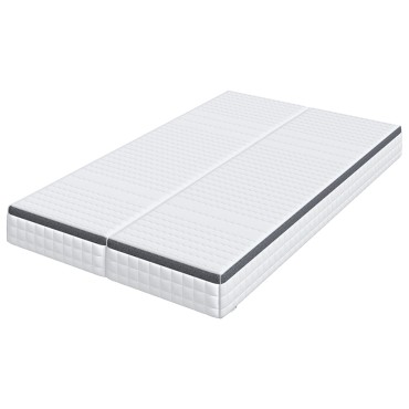 vidaXL Στρώμα 2 τεμ. Μέτρια μαλακό 60x200cm Λευκό και Γκρι - Μονό